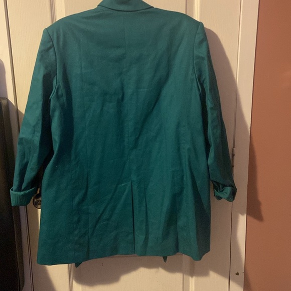 Teal blazer size 14 oversized - Picture 2 of 2